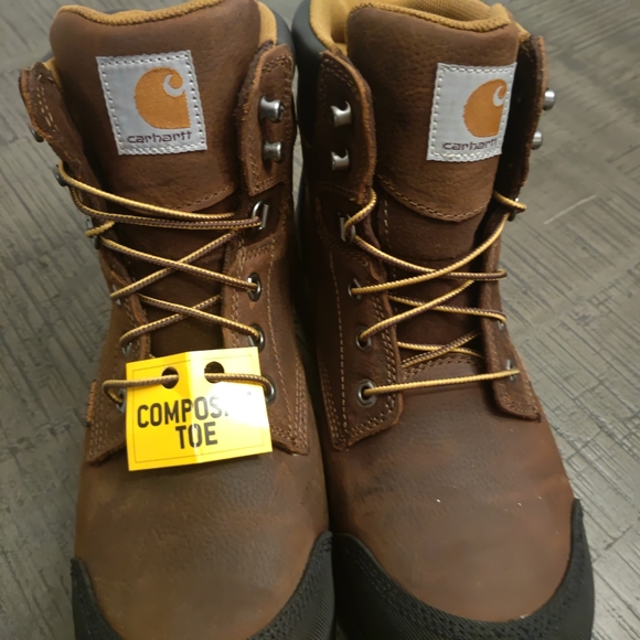 Carhartt Men's Rugged Flex 6'' Waterproof MetGuard Composite Toe Work Boots - Picture 2 of 10